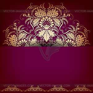 Elegant background with lace ornament - vector clipart