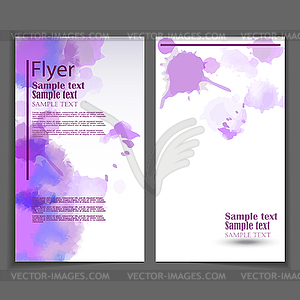 Flyer template. Business brochure for design - vector image