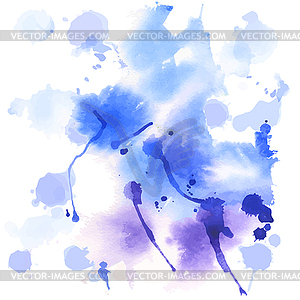 Watercolor modern abstract background with stains - vector clip art