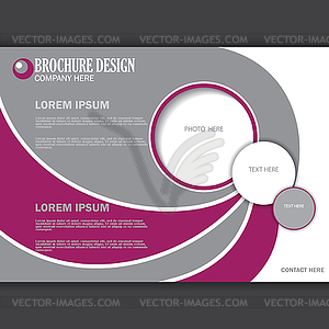 Horizontal presentation of business poster - vector clip art