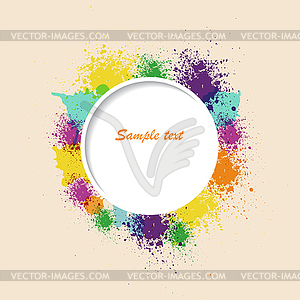 Frame of paint spray - vector clipart