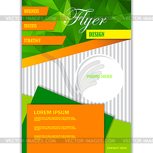 Template for brochure or flyer - vector image