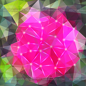 Abstract geometric background with polygons - vector image