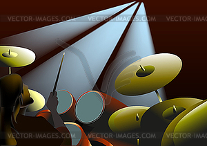 Drummer - vector image