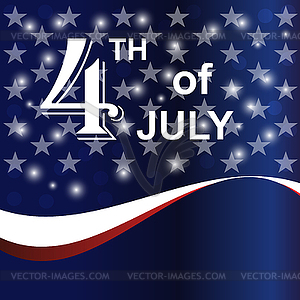 USA 4th july balloons background - vector image