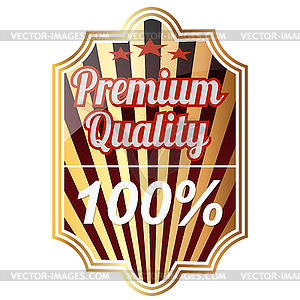 Guarantee label - vector clipart