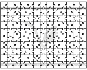 Puzzle - vector image