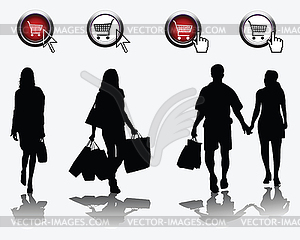 Shopping  - vector clip art