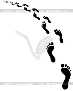 Footsteps - vector clip art