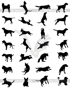 Dogs 2 - vector clip art