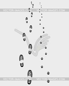 Footprints 3 - vector clipart