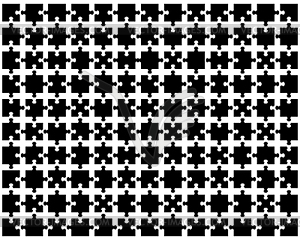 Black puzzle - vector image