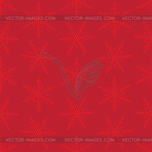 Christmas snowflakes seamless background - vector image
