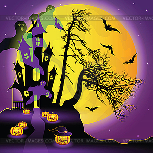 Halloween background - vector image