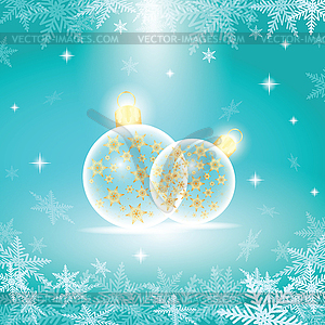Зимний отдых Новогодние шары - изображение в векторе / векторный клипарт