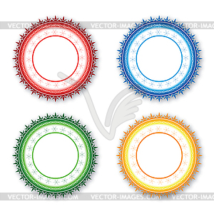 Colorful stickers - vector EPS clipart