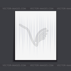 Paper sheet on dark background - vector clipart