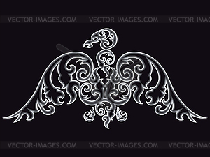 Eagle silhouette - vector clipart