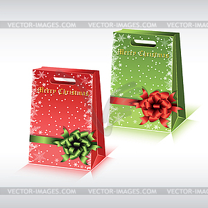 Colorful paper shopping bags - vector EPS clipart