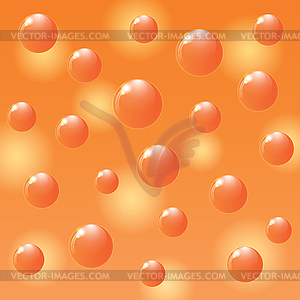 Orange balls on colorful background - vector clipart