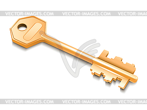 Golden key  - vector EPS clipart