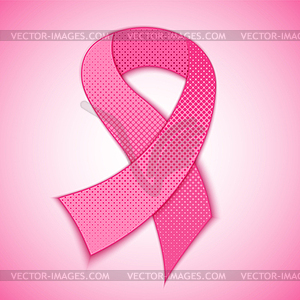 Breast cancer awareness pink ribbon - vector clip art