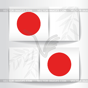 Banners with bamboo trees - vector clip art