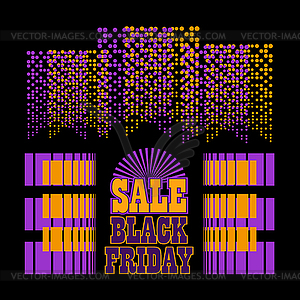 Черная пятница продажи красочный фон - изображение в векторе / векторный клипарт