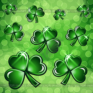 St Patricks Day abstract background - vector image