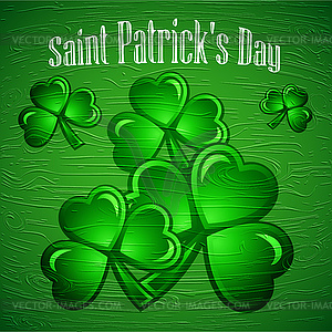 St Patricks Day abstract background - vector clip art
