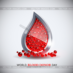 World blood donor day image - vector image