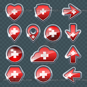 Set of different icons - vector clipart