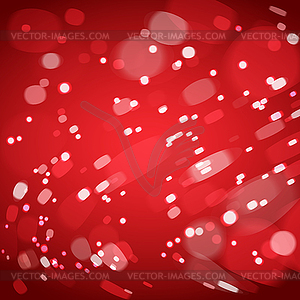 Blurred snowflall on red background.  - vector clipart