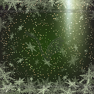 Christmas snowflakes on colorful background - vector clip art