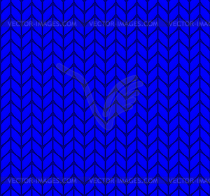 Flat knitting seamless pattern - vector image