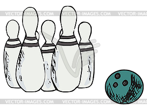 Bowling - vector clipart / vector image