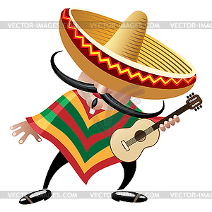 Mexican musician - vector clipart