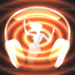 Dancing music - royalty-free vector clipart