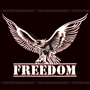 Орел свободы - рисунок в векторе