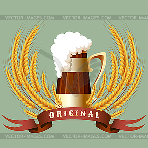 Beer mug - royalty-free vector image