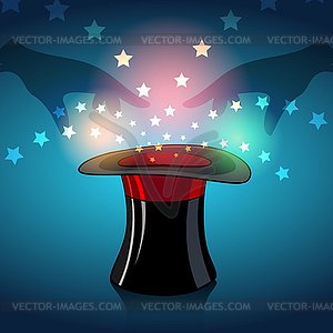 Magic hat - vector image