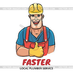 Plumber service - vector clip art