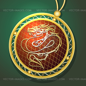 Dragon Pendant - vector image