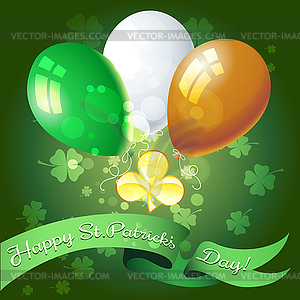 Saint Patricks Day Greeting Card - vector clipart / vector image