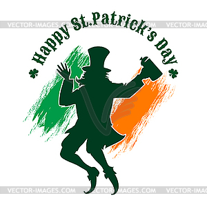 Saint Patricks Day Emblem - vector clipart