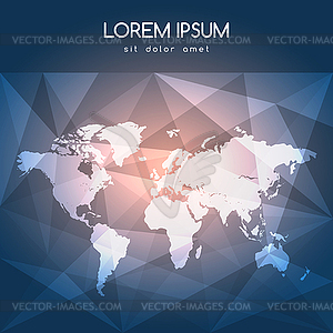 Global Map - vector clipart