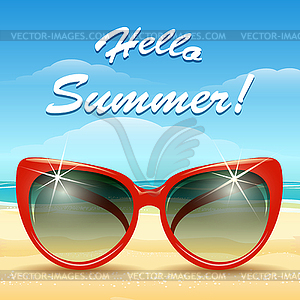 Hello Summer Theme - vector image