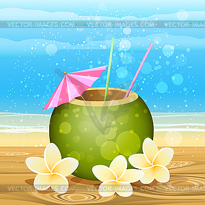 Summer Cocktail - vector clipart