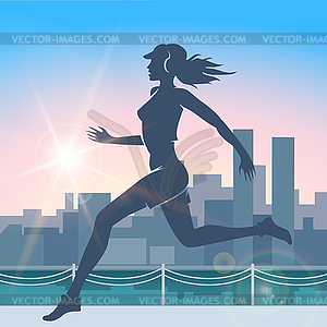 City Run - vector clipart