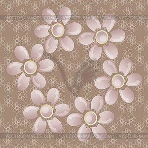 Flowers for backgrounds - vector image